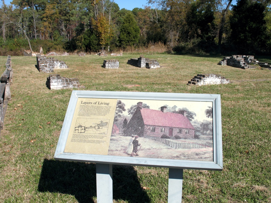 Jamestown house and display