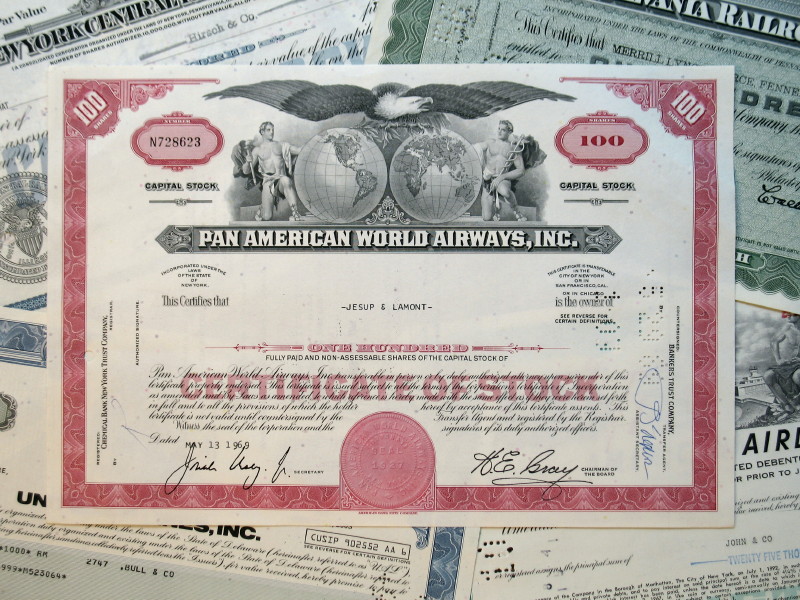 stock certificate