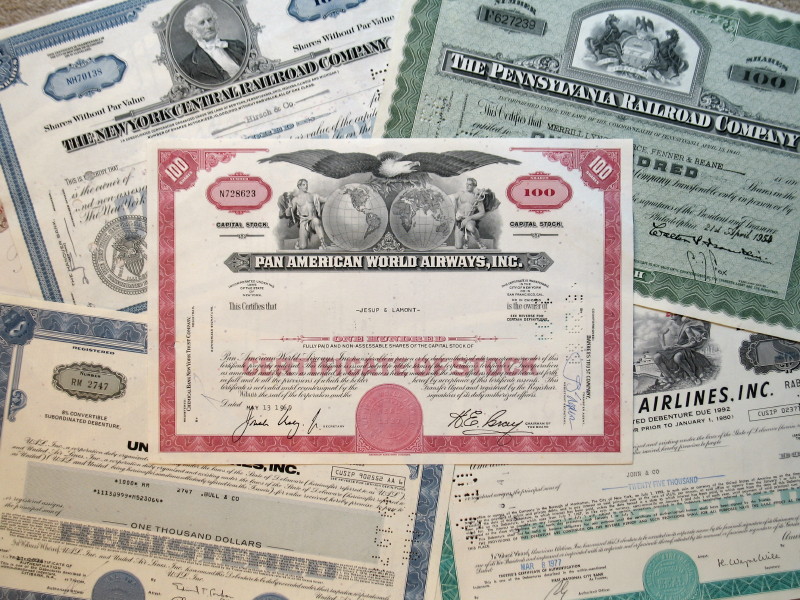 stock certificate