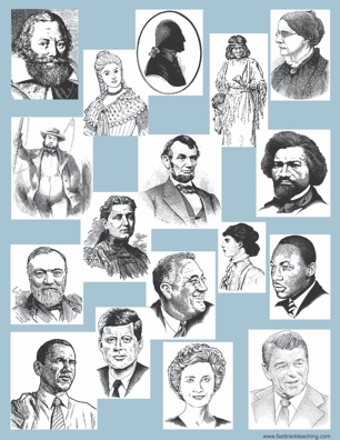 montage of people